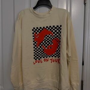 HARRY STYLES Love On Tour Cream Sweatshirt